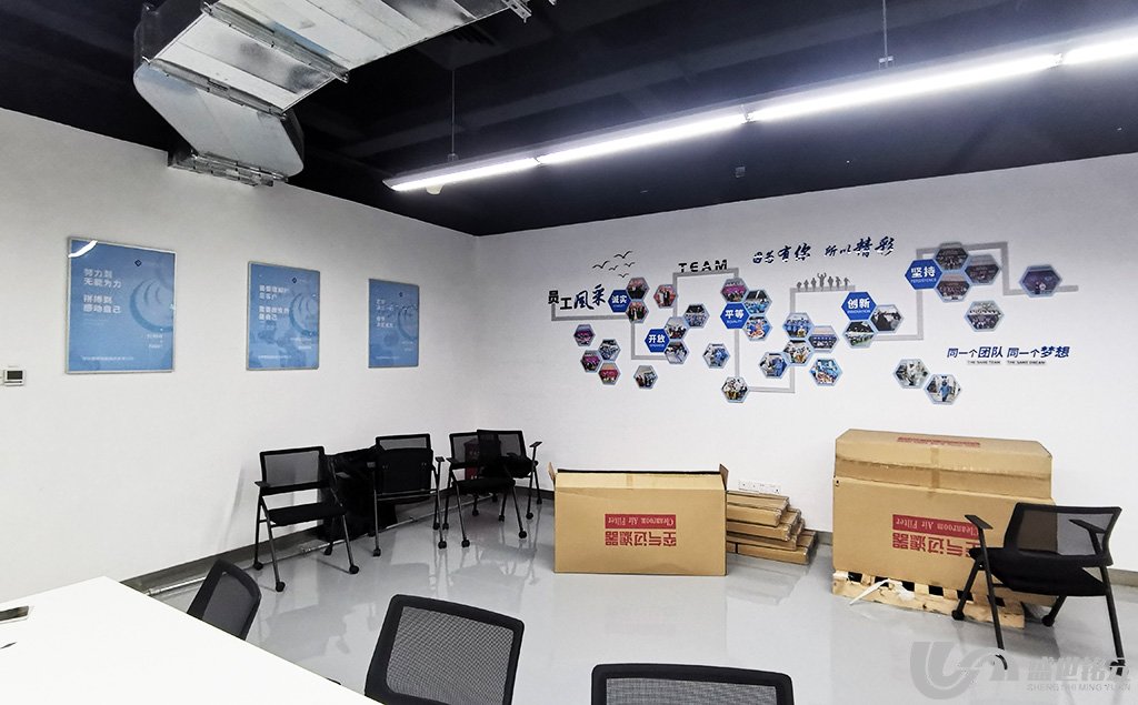 深圳市光明区壹秘科技有限公司企业形象墙、企业文化墙设计制作